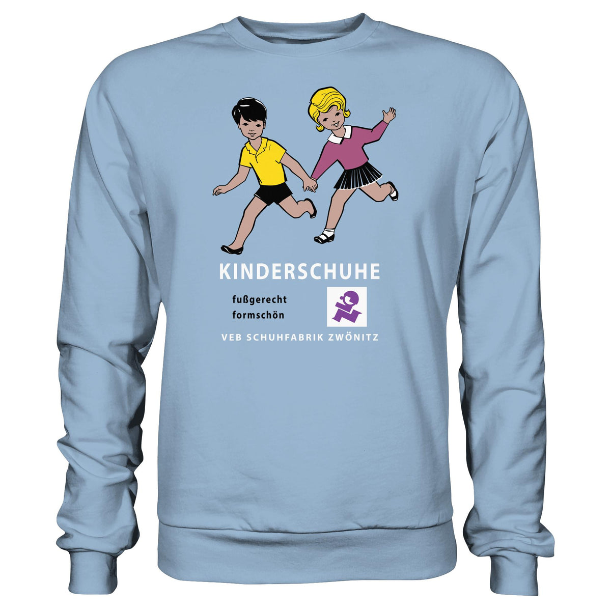 DDR Ostalgie Pullover Unisex • KINDERSCHUHE VEB SCHUHFABRIK ZWÖNITZ