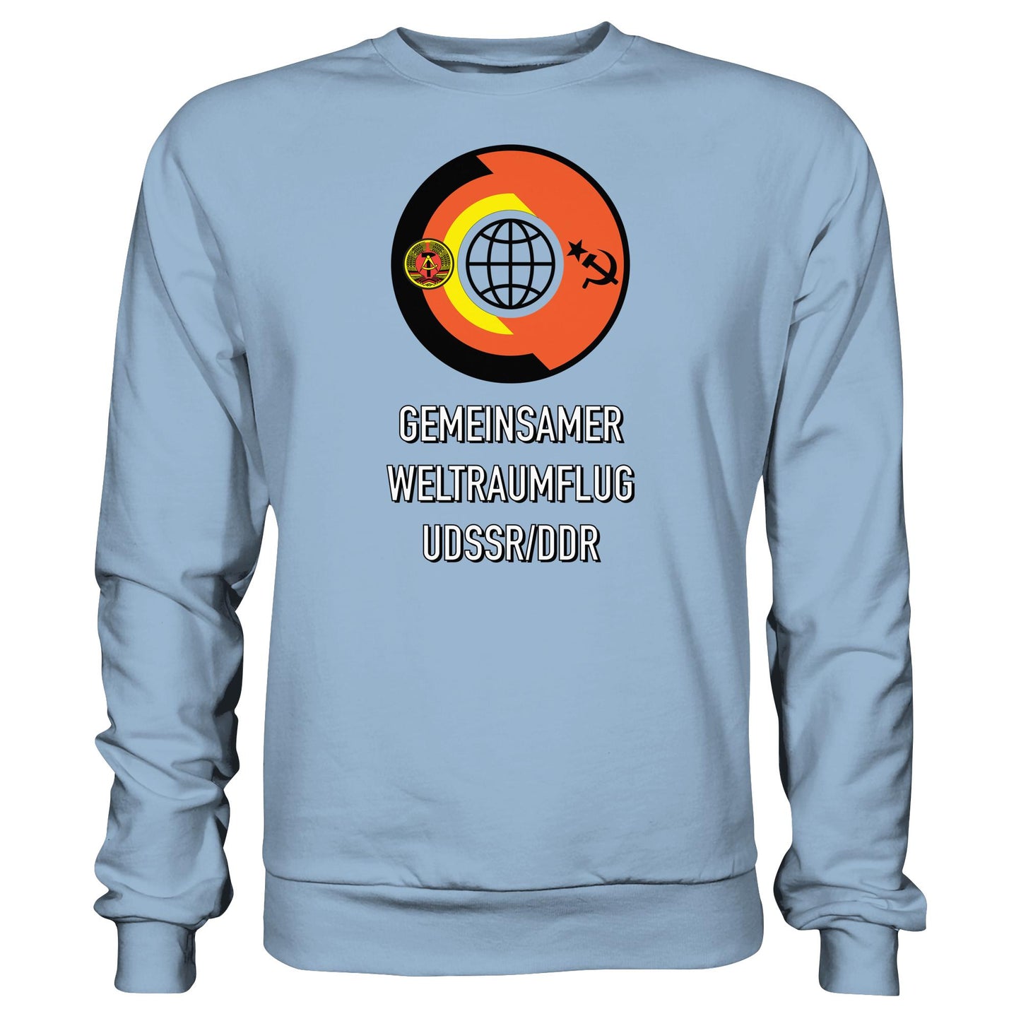 DDR Ostalgie Pullover Unisex • GEMEINSAMER WELTRAUMFLUG UDSSR-DDR (ORIGINAL WIMPEL)