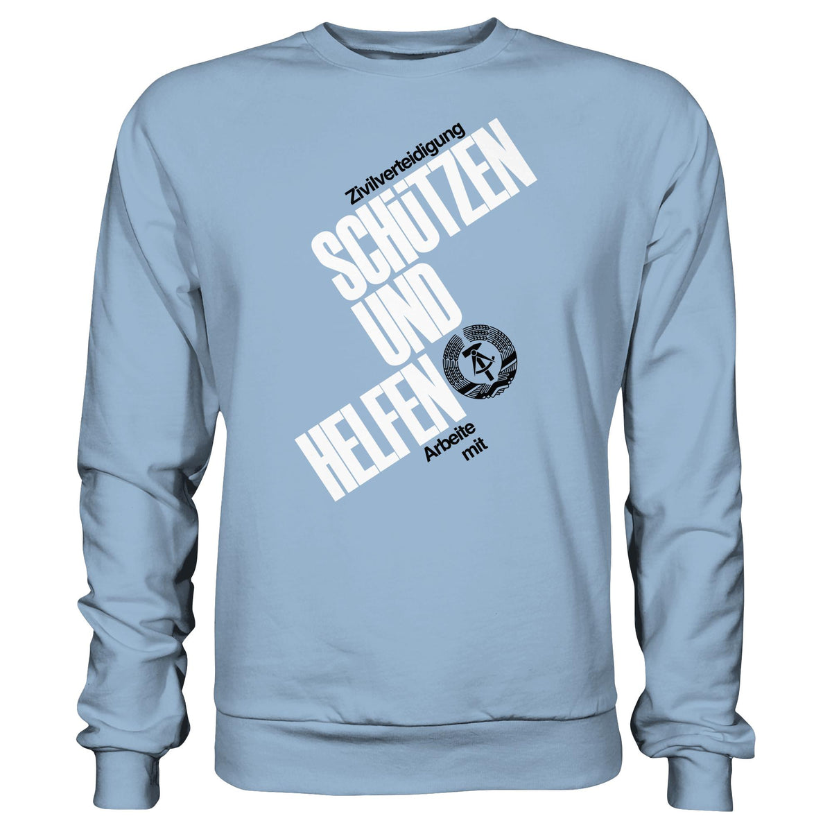 DDR-ZIVILVERTEIDIGUNG (ORIGINAL-PLAKAT) | DDR Ostalgie Pullover Unisex