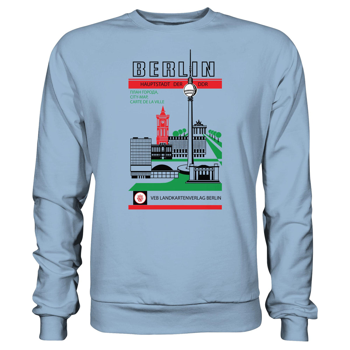 DDR Ostalgie Pullover Unisex • BERLIN, HAUPTSTADT DER DDR (ORIGINAL TITEL STADTFÜHRER)