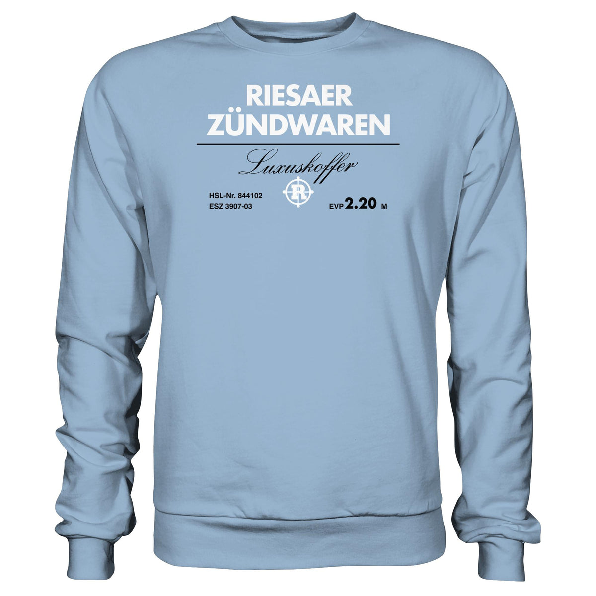 RIESAER ZÜNDWAREN LUXUSKOFFER • DDR Ostalgie Pullover Unisex