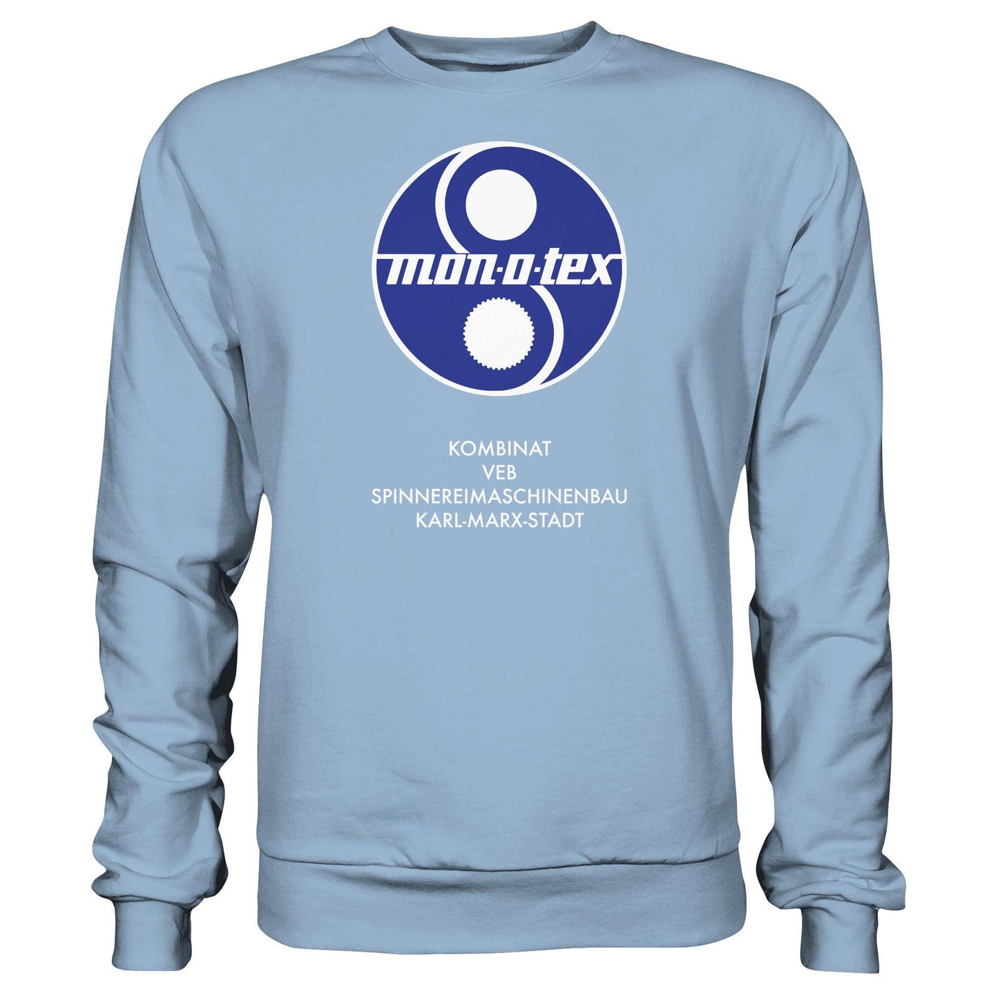 DDR Ostalgie Pullover Unisex • MONOTEX VEB KOMBINAT SPINNEREIMASCHINENBAU KARL-MARX-STADT