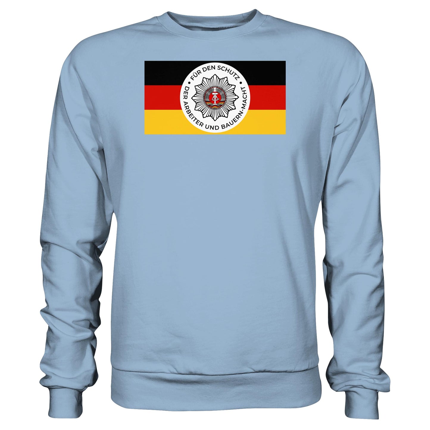 DDR Ostalgie Pullover Unisex • NVA - FÜR DEN SCHUTZ DER ARBEITER- UND BAUERNMACHT (ORIGINAL BANDEROLE)