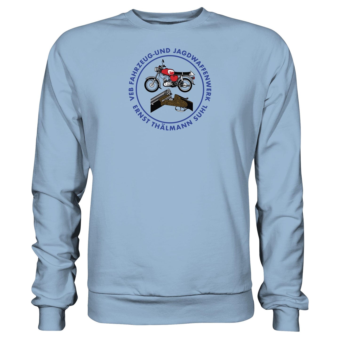 DDR Ostalgie Pullover Unisex • VEB SUHL ERNST-THÄLMANN-WERK (LOGO 1980ER)