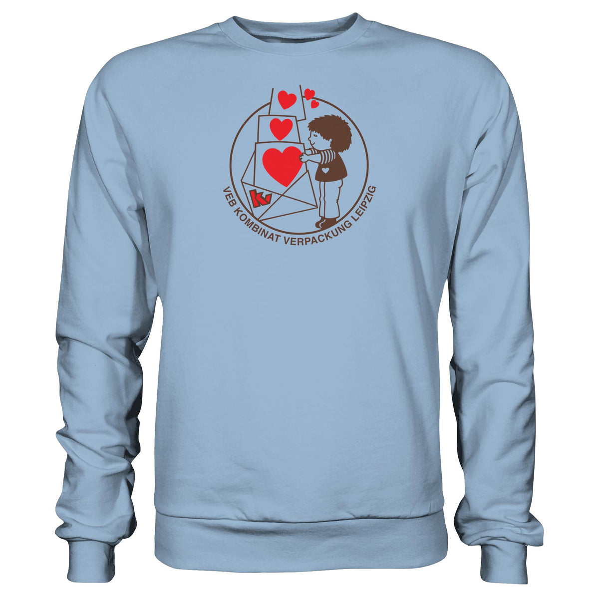 DDR Ostalgie Pullover Unisex • VEB KOMBINAT VERPACKUNG LEIPZIG