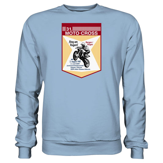 DDR Ostalgie Pullover Unisex • 31. MOTO-CROSS DDR-MEISTERSCHAFT - 1987 BERGEN RÜGEN