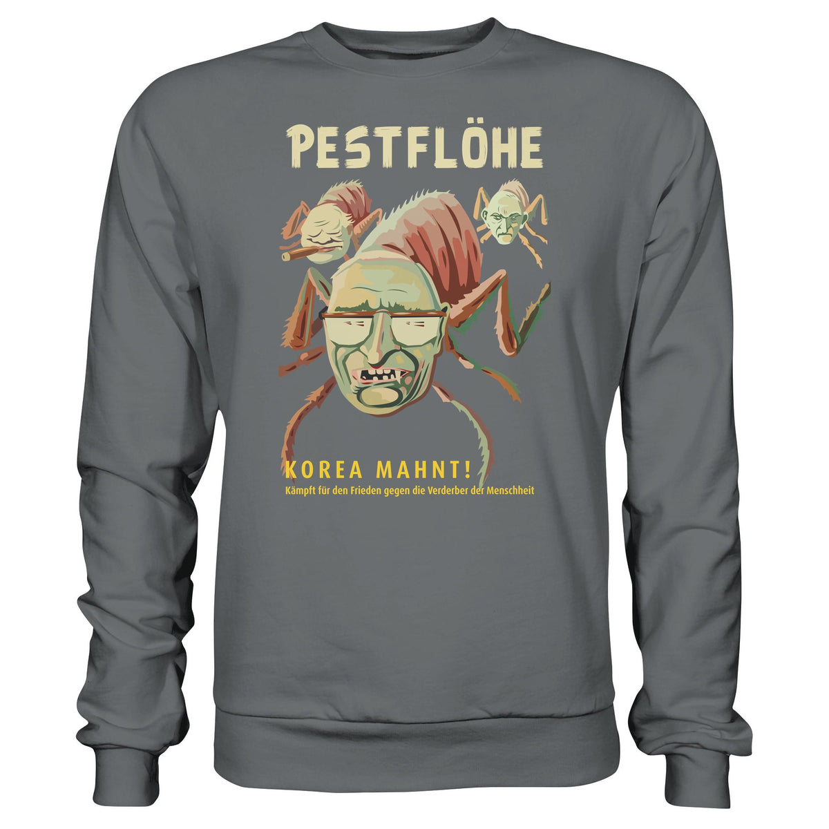 DDR Ostalgie Pullover Unisex • NATO-PESTFLÖHE - KOREA WARNT