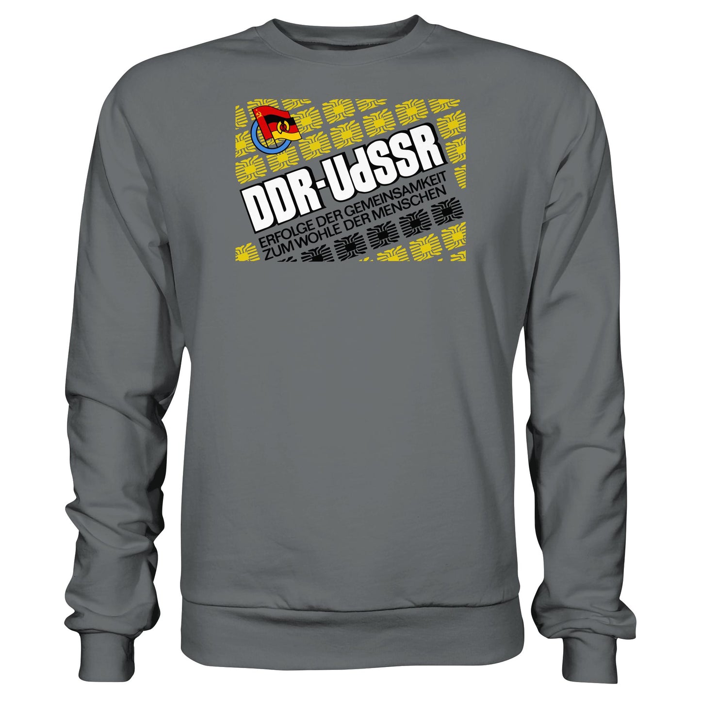DDR Ostalgie Pullover Unisex • DDR - UDSSR: ERFOLGE DER GEMEINSAMKEIT