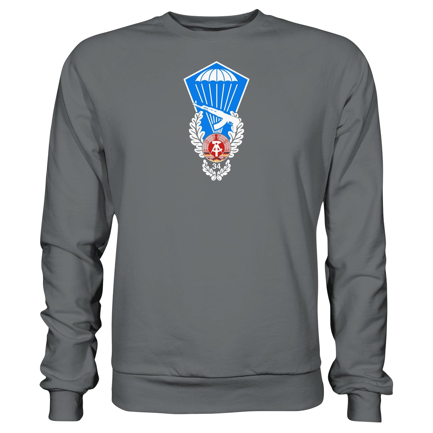 DDR Ostalgie Pullover Unisex • NVA SPRUNGABZEICHEN