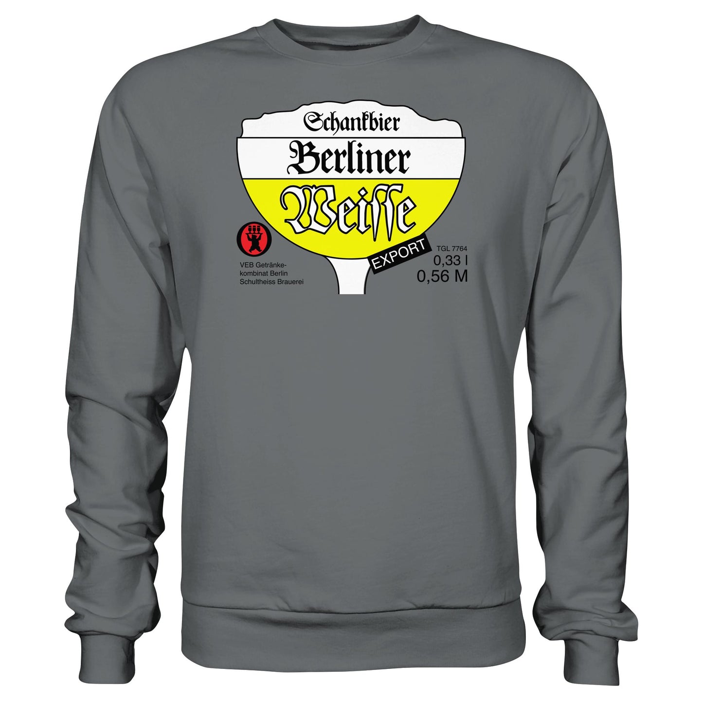 DDR Ostalgie Pullover Unisex • BERLINER WEISSE - VEB GETRÄNKEKOMBINAT BERLIN