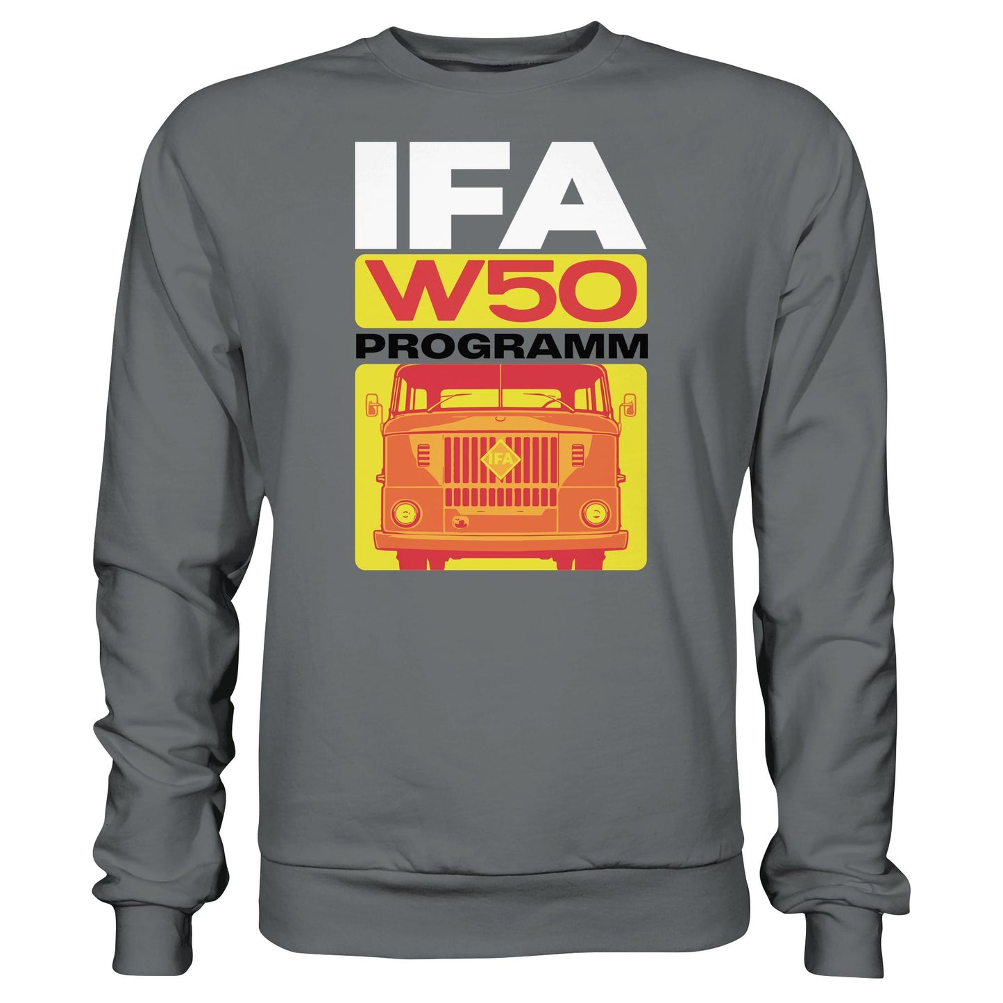 DDR Ostalgie Pullover Unisex • IFA W50 PROGRAMM (ORIGINAL COVER BROSCHÜRE)
