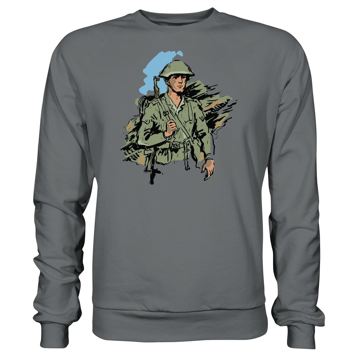 DDR Ostalgie Pullover Unisex • NVA-SOLDAT (ORIGINAL-ILLUSTRATION)