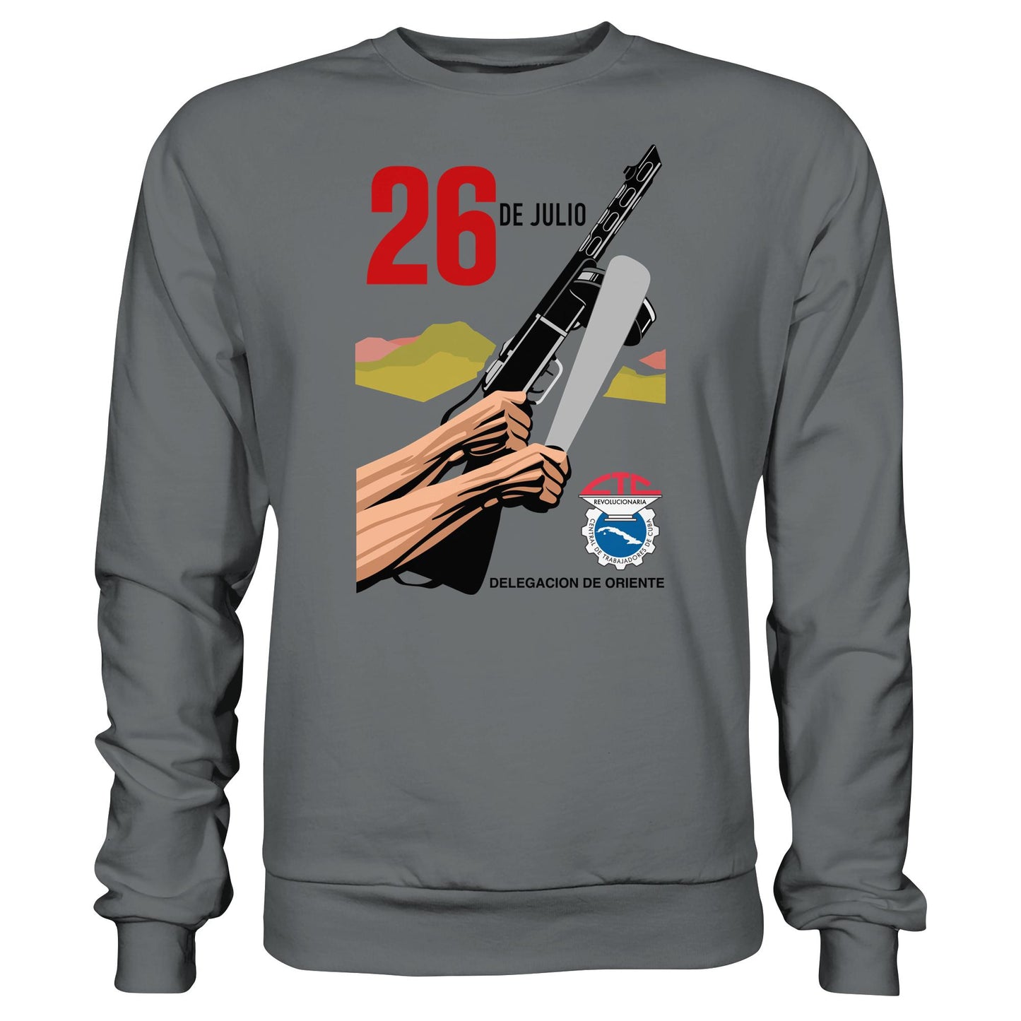 DDR Ostalgie Pullover Unisex • BEWEGUNG DES 26. JULI, KUBA (ORIGINAL POSTER)
