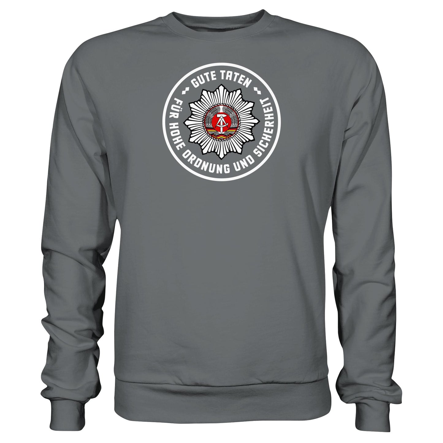 DDR Ostalgie Pullover Unisex • ABZEICHEN VOLKSPOLIZEI FÜR JUNGE PIONIERE