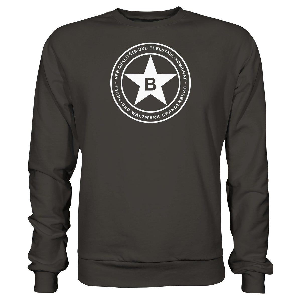 DDR Ostalgie Pullover Unisex • VEB QUALITÄTS- UND EDELSTAHL-KOMBINAT BRANDENBURG