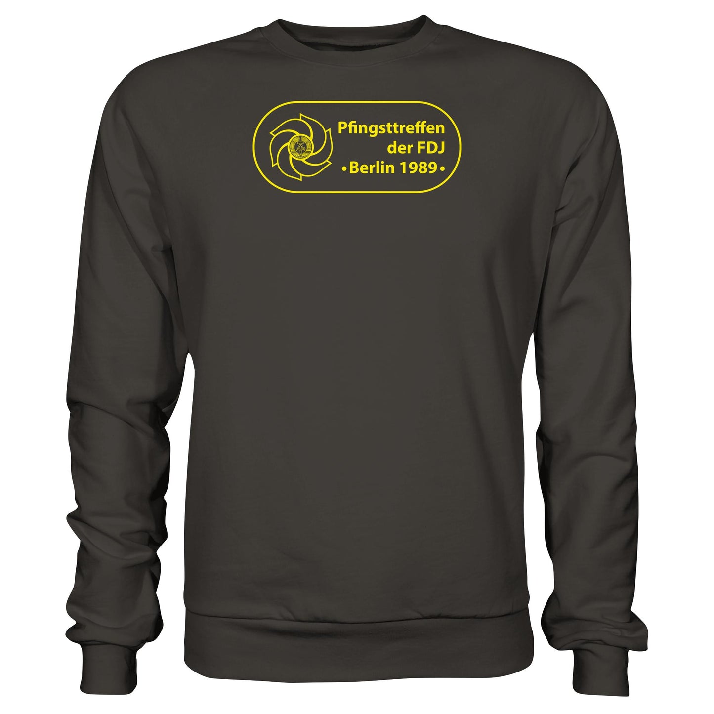 DDR Ostalgie Pullover Unisex • PFINGSTTREFFEN DER FDJ, BERLIN 1989