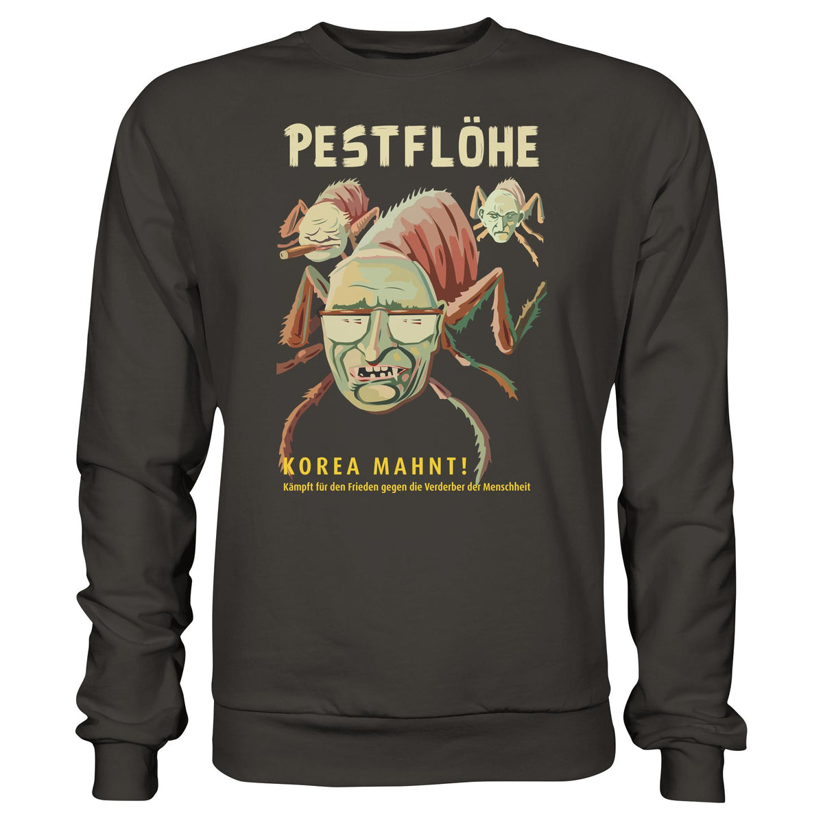 DDR Ostalgie Pullover Unisex • NATO-PESTFLÖHE - KOREA WARNT