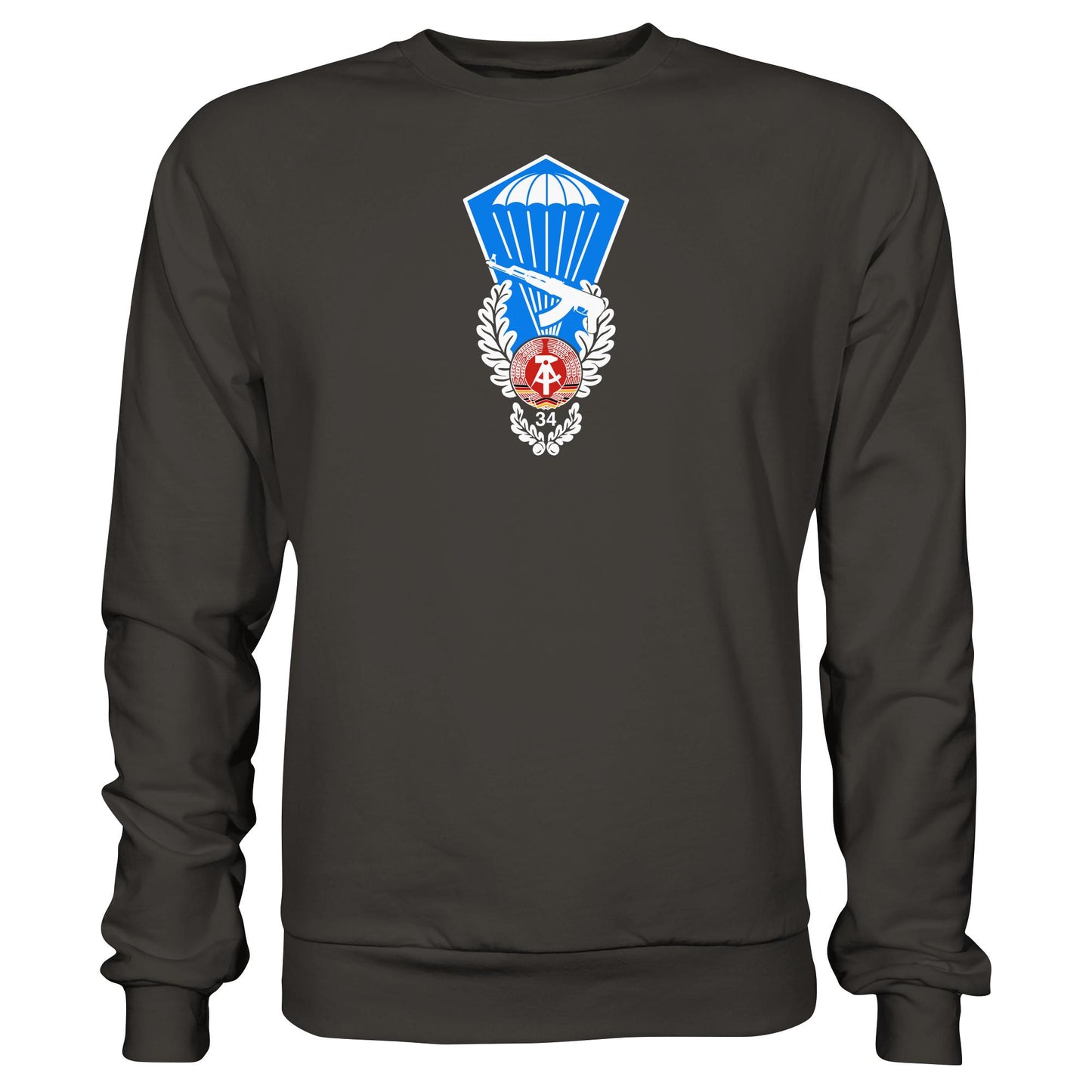 DDR Ostalgie Pullover Unisex • NVA SPRUNGABZEICHEN