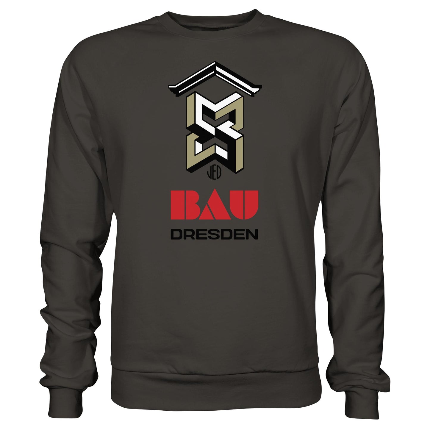 DDR Ostalgie Pullover Unisex • VEB BAU DRESDEN