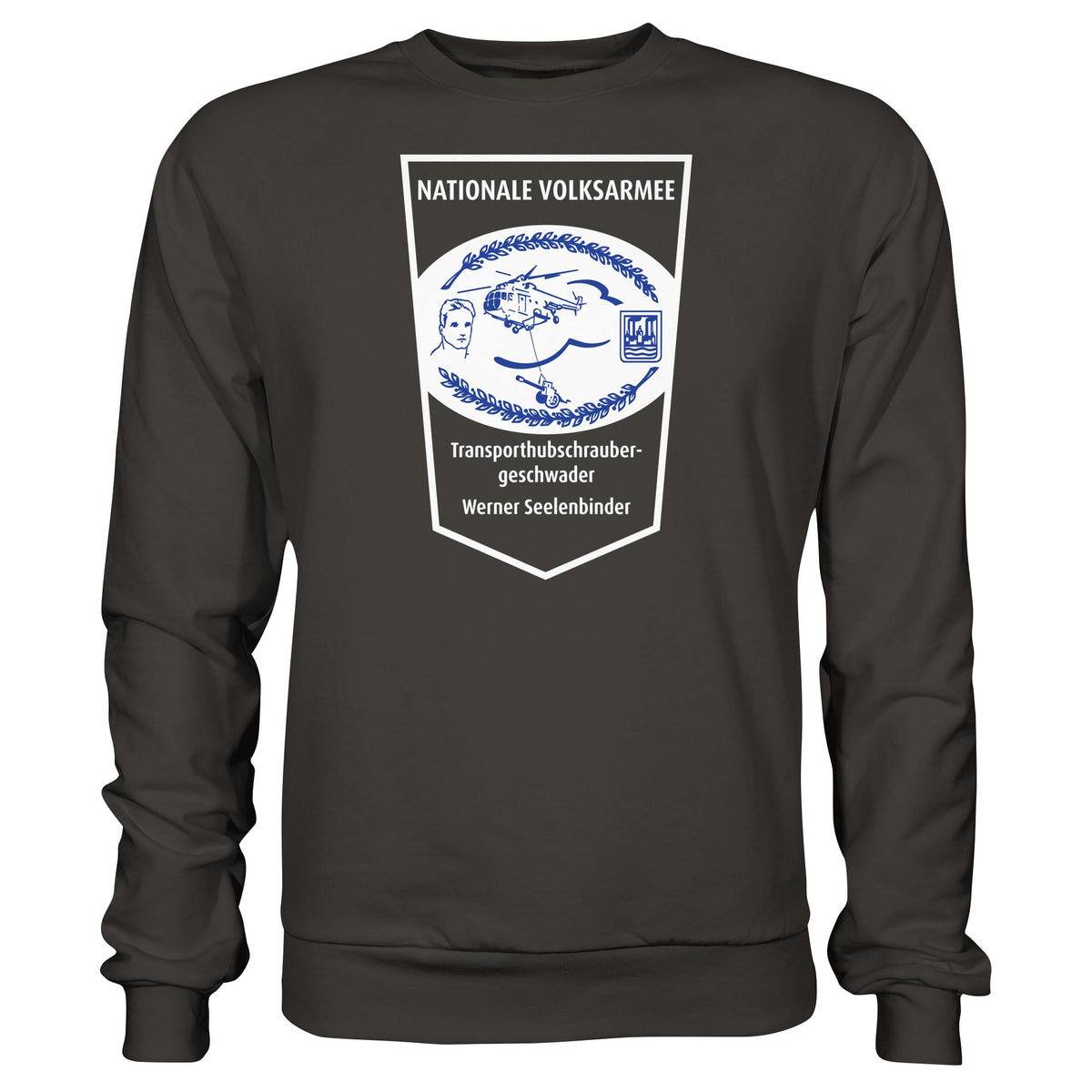 NVA - TRANSPORTHUBSCHRAUBERGESCHWADER WERNER SEELENBINDER • DDR Ostalgie Pullover Unisex