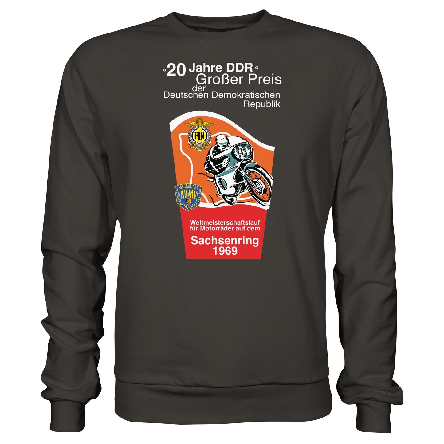 DDR Ostalgie Pullover Unisex • SACHSENRING 1969, WELTMEISTERSCHAFTSLAUF