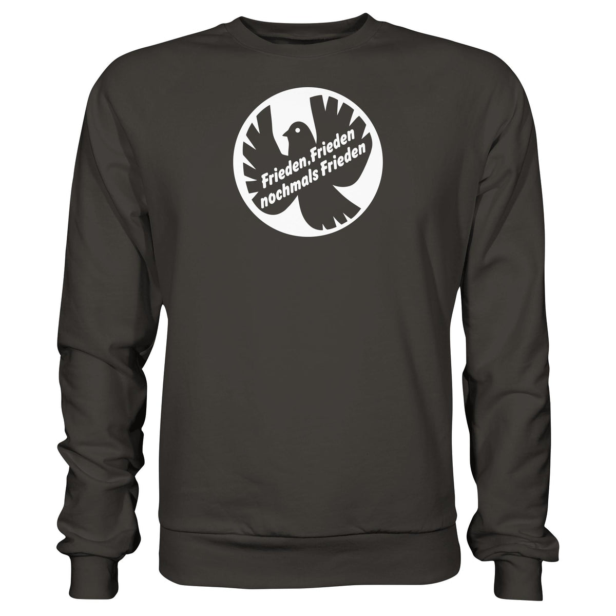 DDR Ostalgie Pullover Unisex • FRIEDEN, FRIEDEN NOCHMALS FRIEDEN (ORIGINAL BANNER)