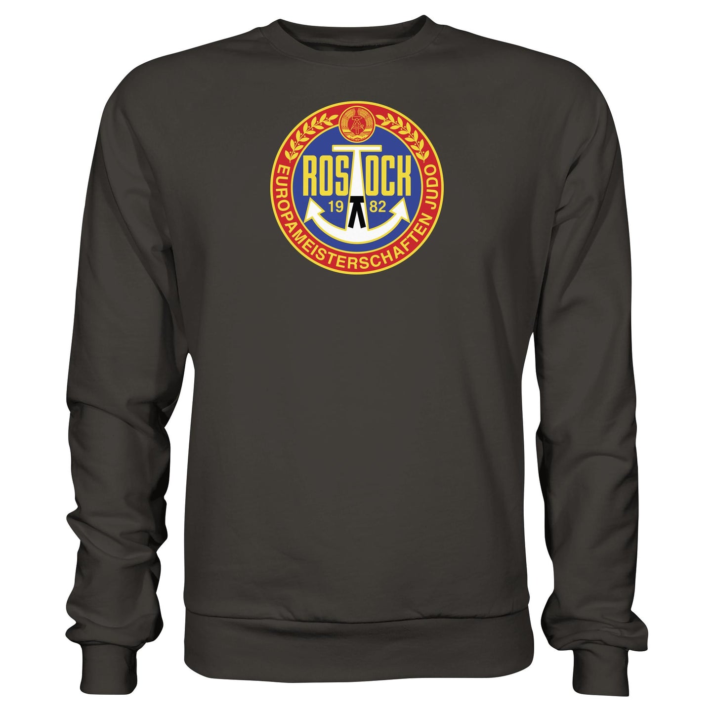 DDR Ostalgie Pullover Unisex • EUROPAMEISTERSCHAFTEN IM JUDO - ROSTOCK 1982