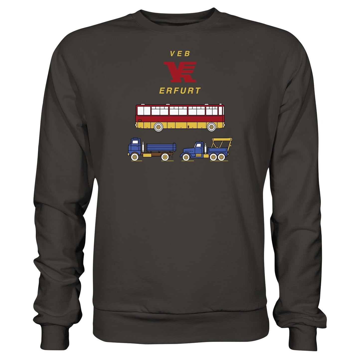 DDR Ostalgie Pullover Unisex • VEB VERKEHRSKOMBINAT ERFURT