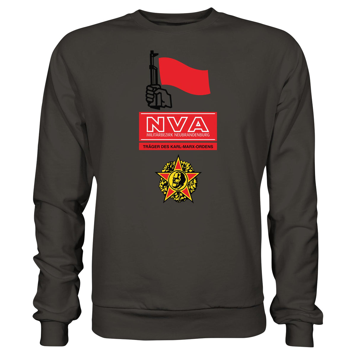 DDR Ostalgie Pullover Unisex • NVA - MILITÄRBEZIRK NEUBRANDENBURG