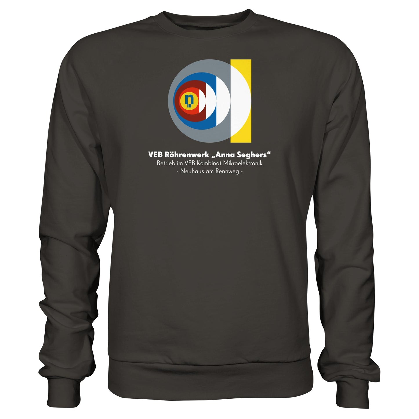 DDR Ostalgie Pullover Unisex • VEB RÖHRENWERK ANNA SEGHERS - NEUHAUS