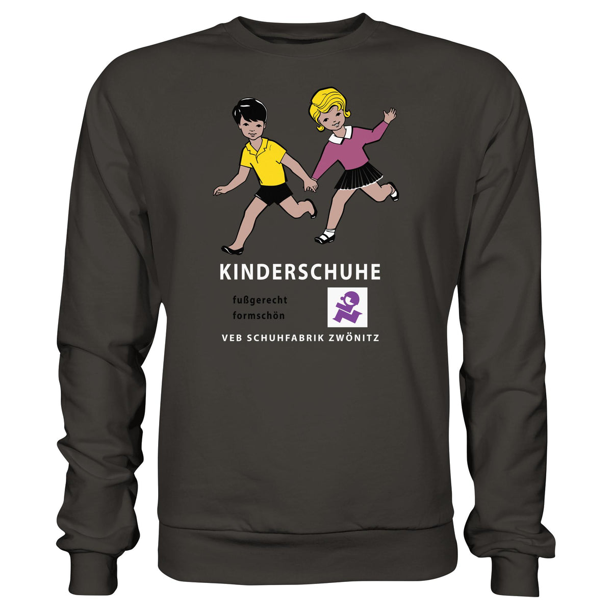 DDR Ostalgie Pullover Unisex • KINDERSCHUHE VEB SCHUHFABRIK ZWÖNITZ