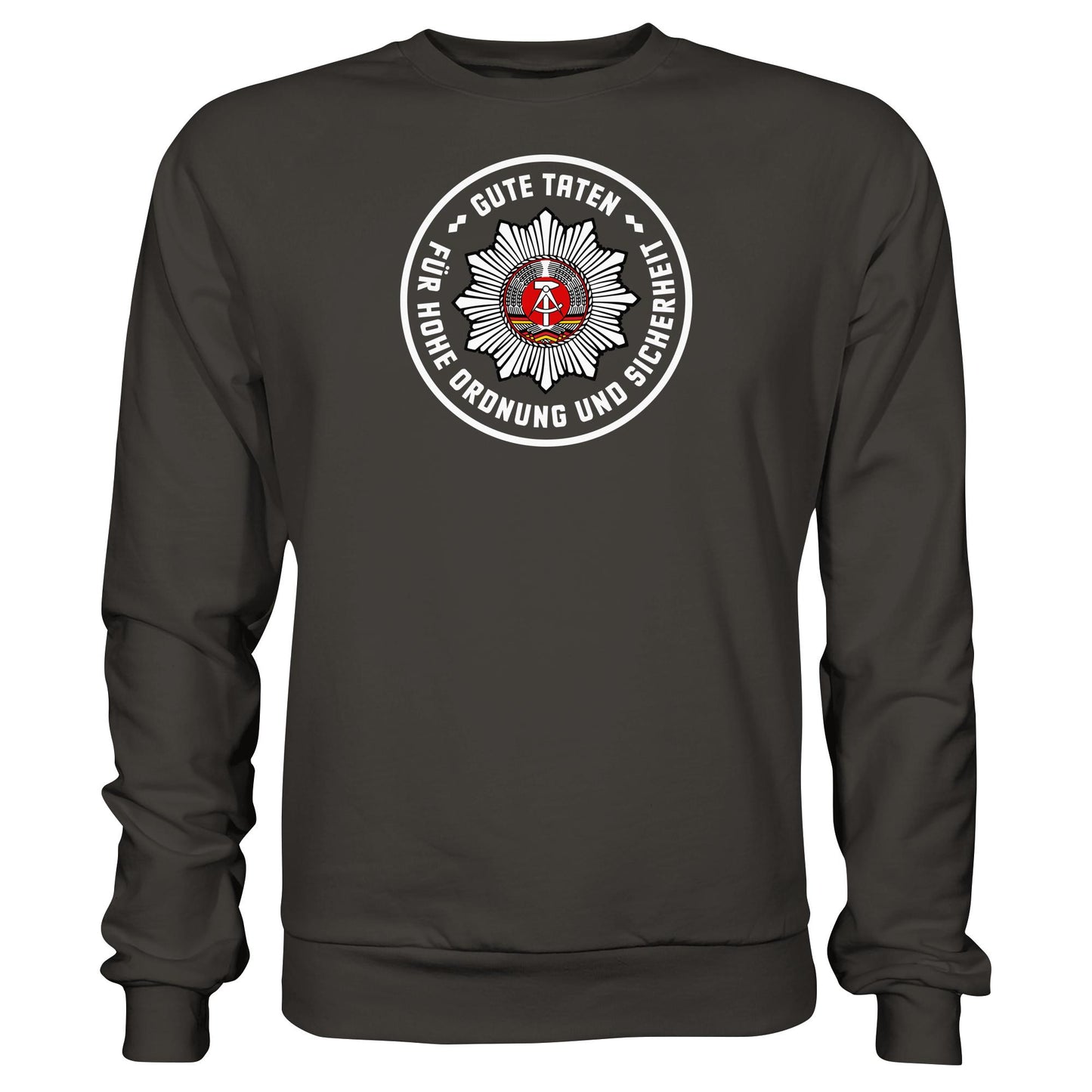 DDR Ostalgie Pullover Unisex • ABZEICHEN VOLKSPOLIZEI FÜR JUNGE PIONIERE