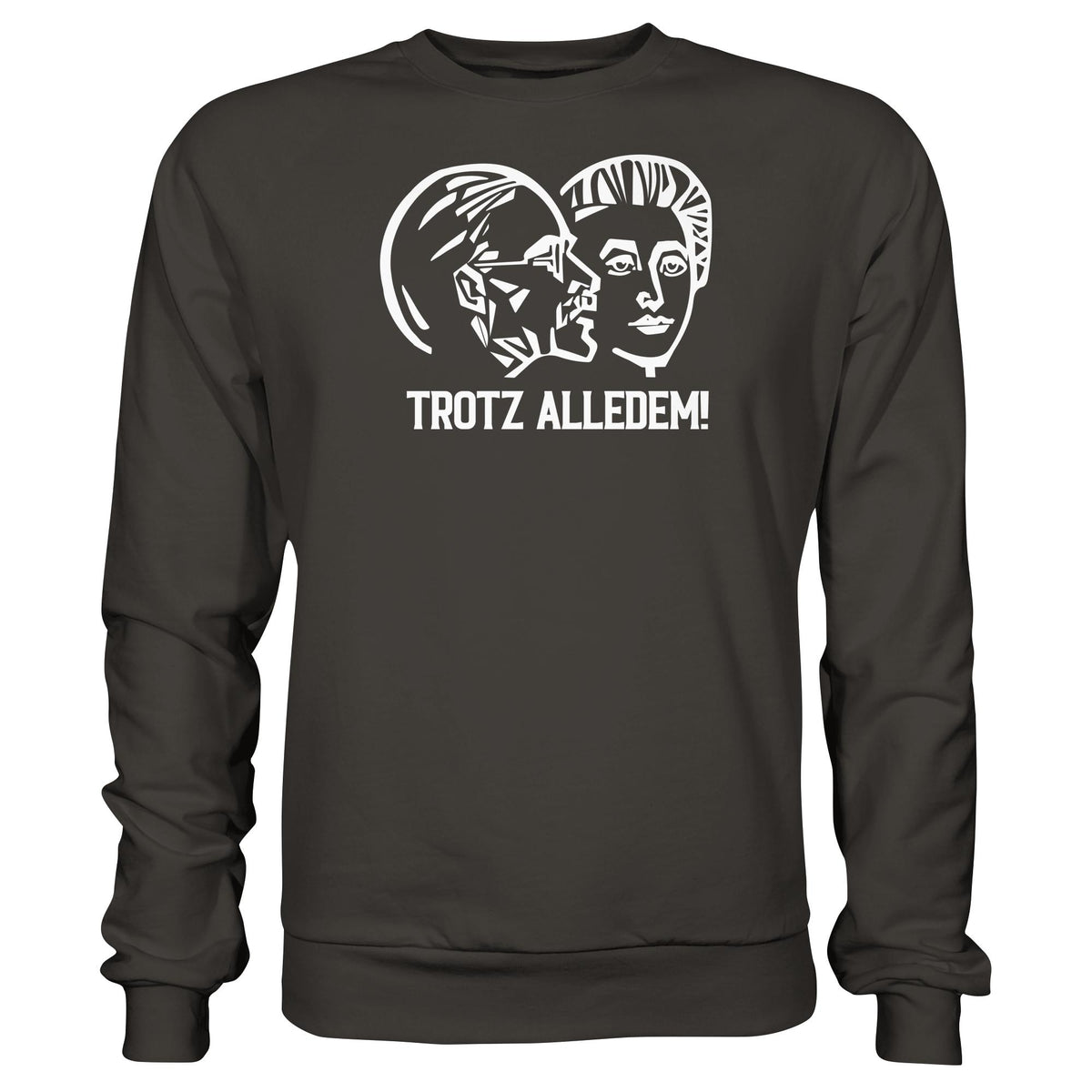 DDR Ostalgie Pullover Unisex • WALTER WOMACKA - TROTZ ALLEDEM (STAATSRATSGEBÄUDE, Aus der Geschichte der Deutschen Arbeiterbewegung, 1964)