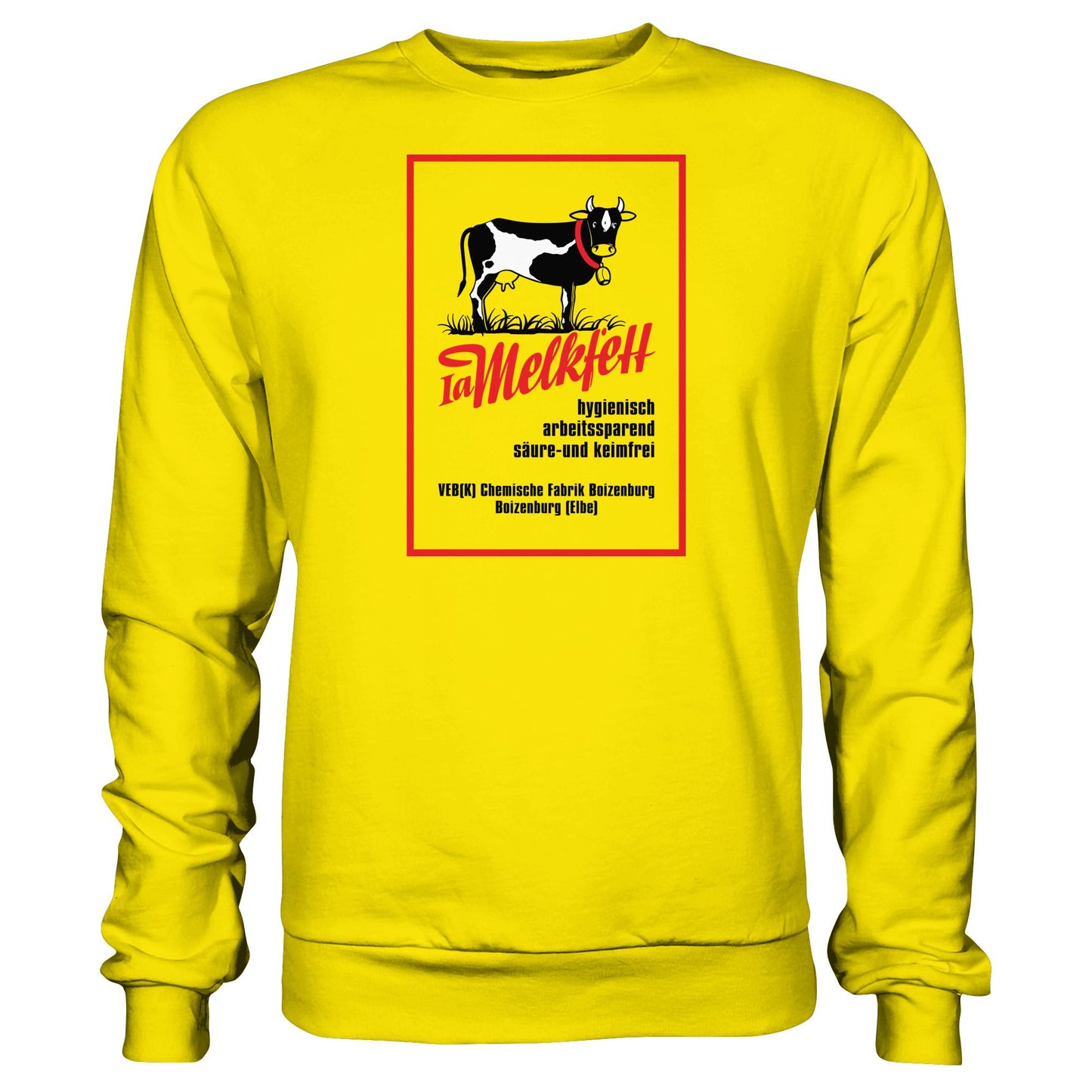 DDR Ostalgie Pullover Unisex • 1A MELKFETT - VEB BOIZENBURG