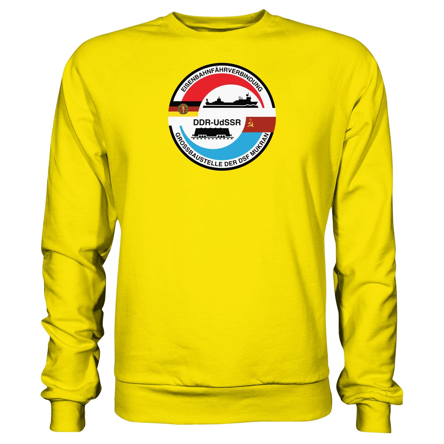 DDR Ostalgie Pullover Unisex • GROSSBAUSTELLE DER DSF MUKRAN