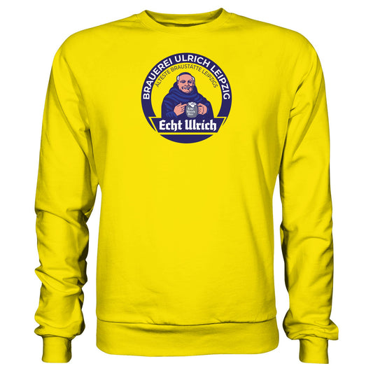 DDR Ostalgie Pullover Unisex • ECHT ULRICH BIER LEIPZIG (ORIGINAL BIERDECKEL)
