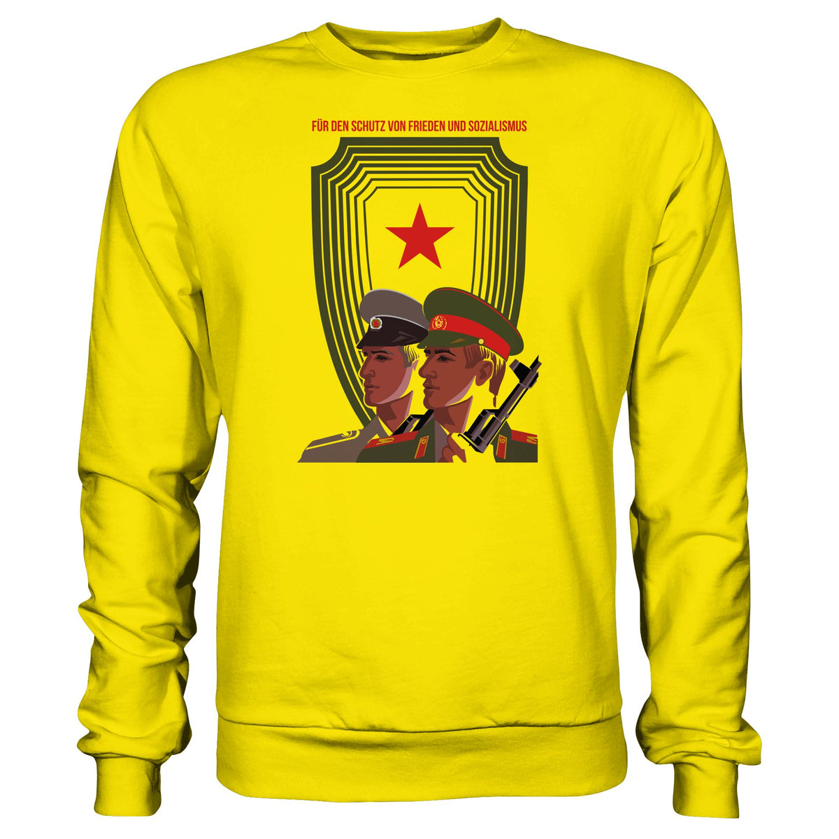 DDR Ostalgie Pullover Unisex • NVA UND CA - FÜR DEN SCHUTZ VON FRIEDEN
