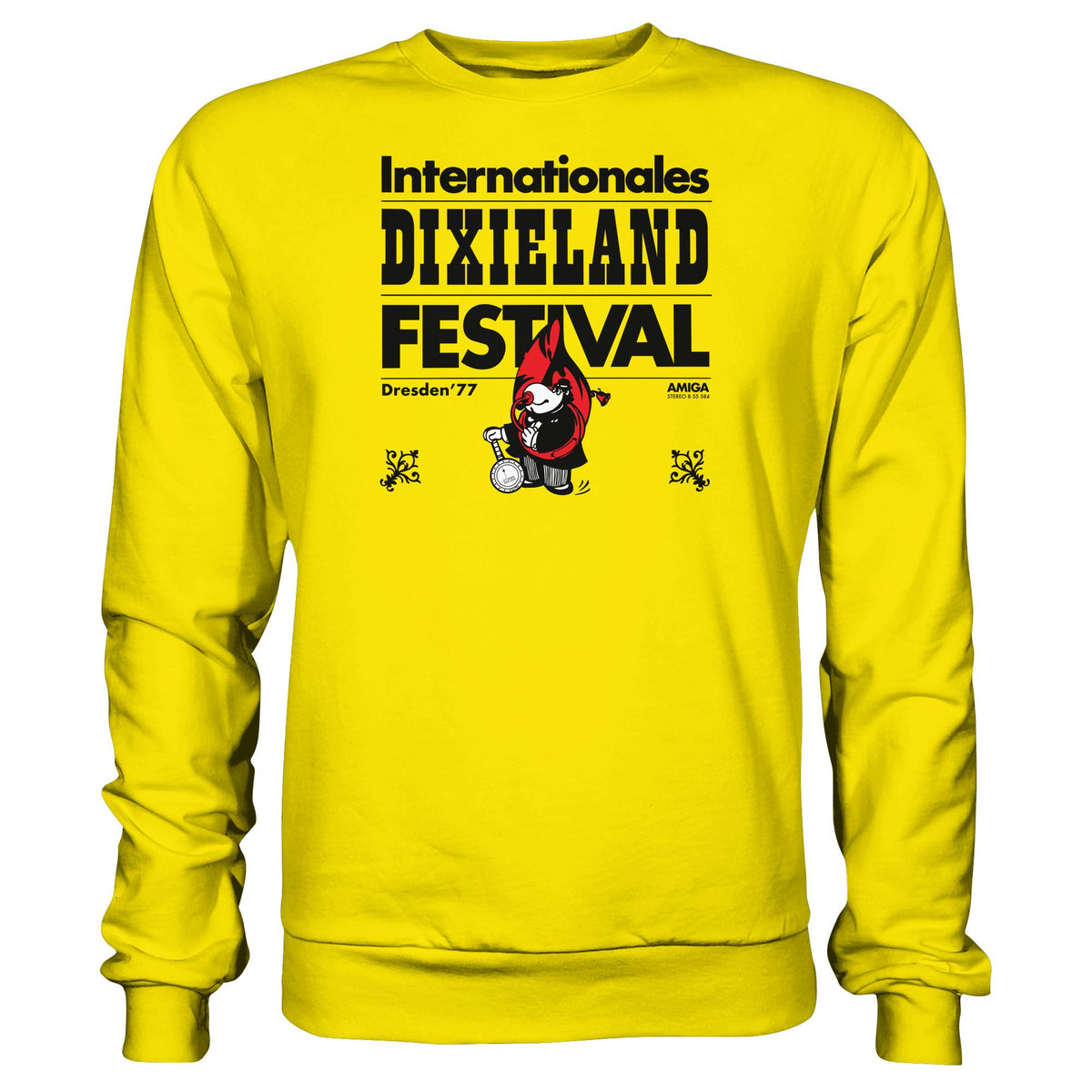 DDR Ostalgie Pullover Unisex • INTERNATIONALES DIXIELAND FESTIVAL DRESDEN 1977