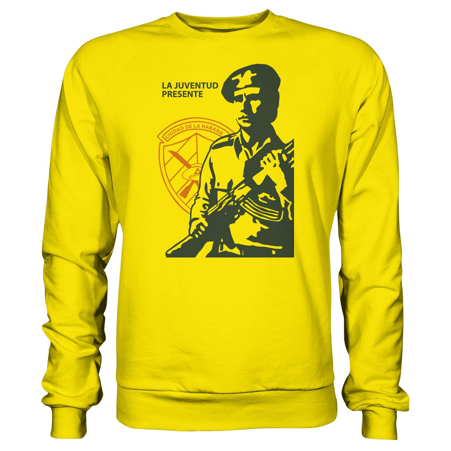 DDR Ostalgie Pullover Unisex • LA JUVENTUD PRESENTE CIUDAD DE LA HABANA (DIE JUGEND HAVANNAS IST AKTIV)