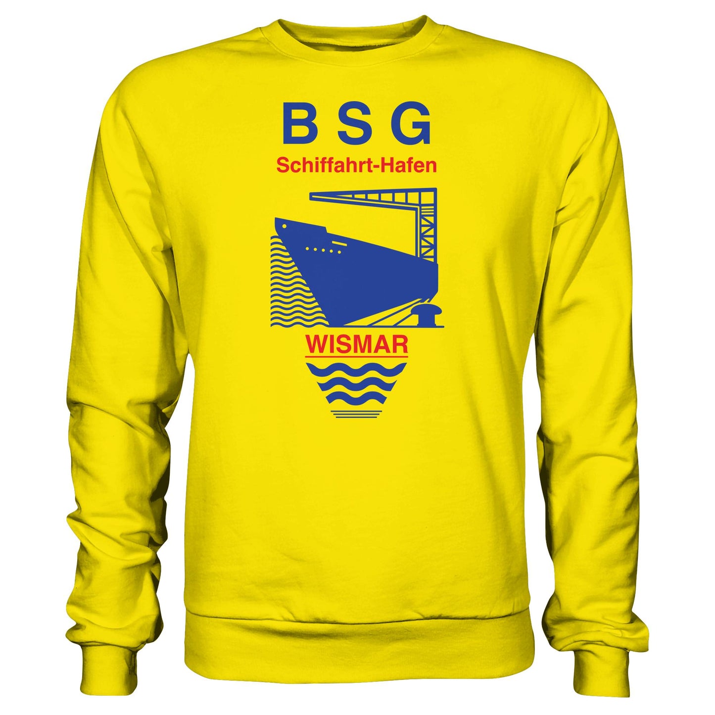 DDR Ostalgie Pullover Unisex • BSG SCHIFFAHRT HAFEN WISMAR
