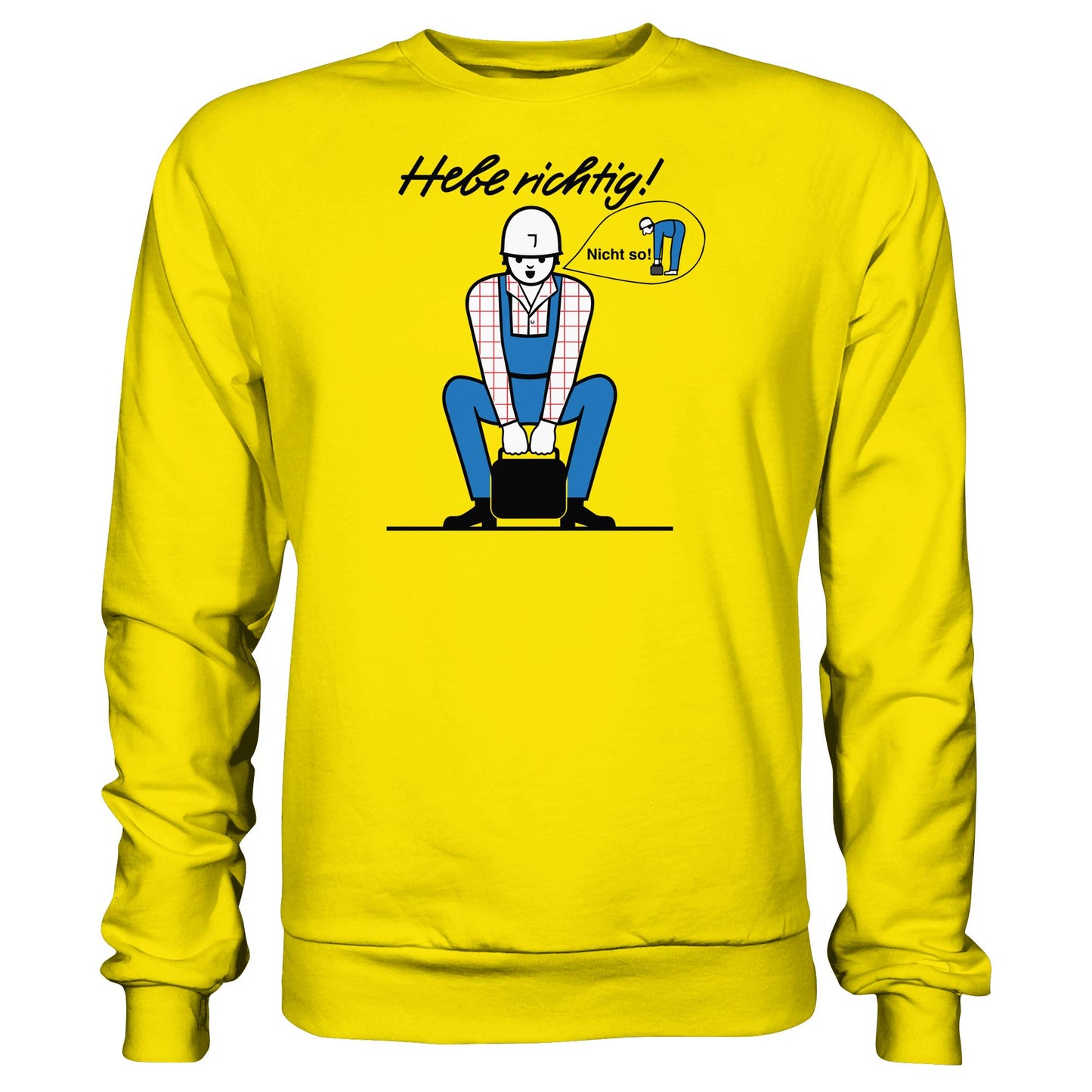 DDR Ostalgie Pullover Unisex • HEBE RICHTIG! (ORIGINAL SCHILD)