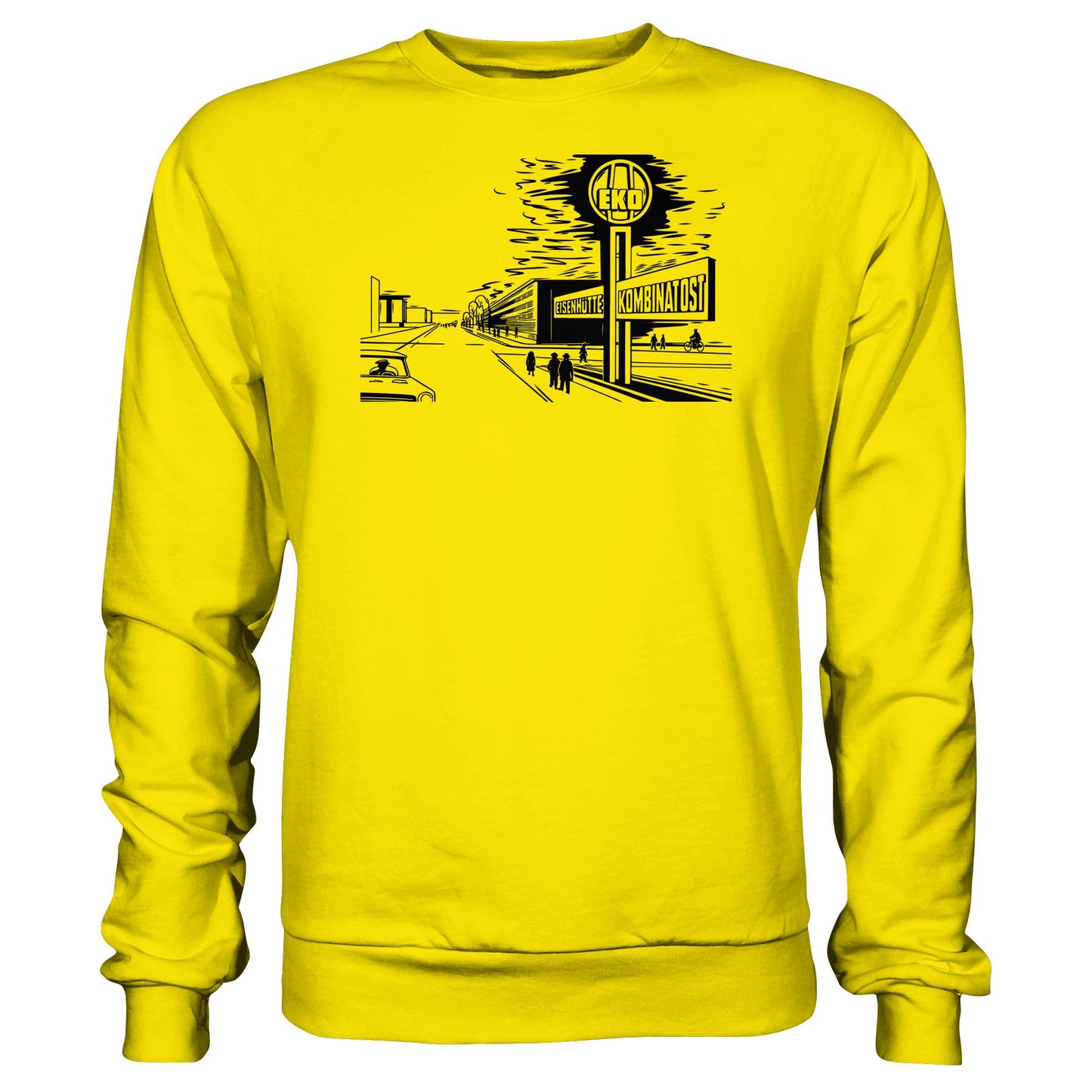 DDR Ostalgie Pullover Unisex • EISENHÜTTENKOMBINAT OST (EKO) - ORIGINAL POSTSTEMPEL