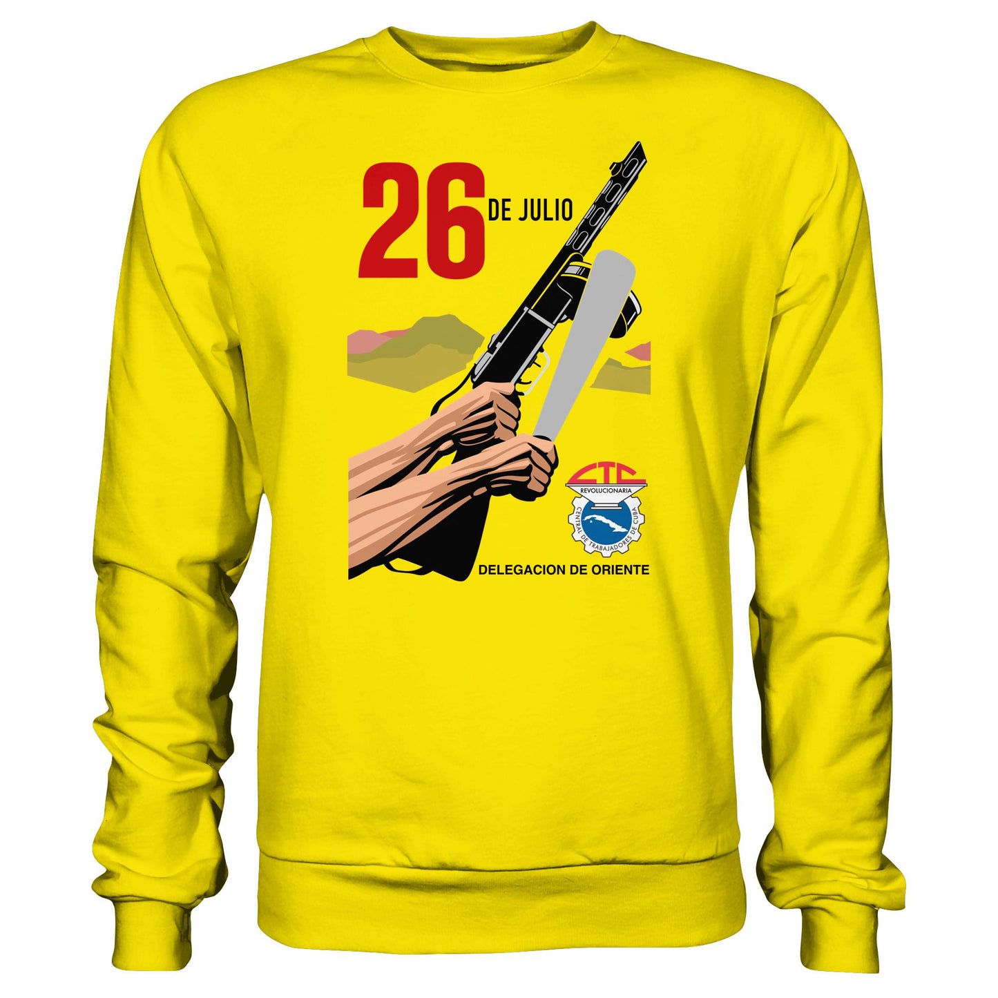 DDR Ostalgie Pullover Unisex • BEWEGUNG DES 26. JULI, KUBA (ORIGINAL POSTER)
