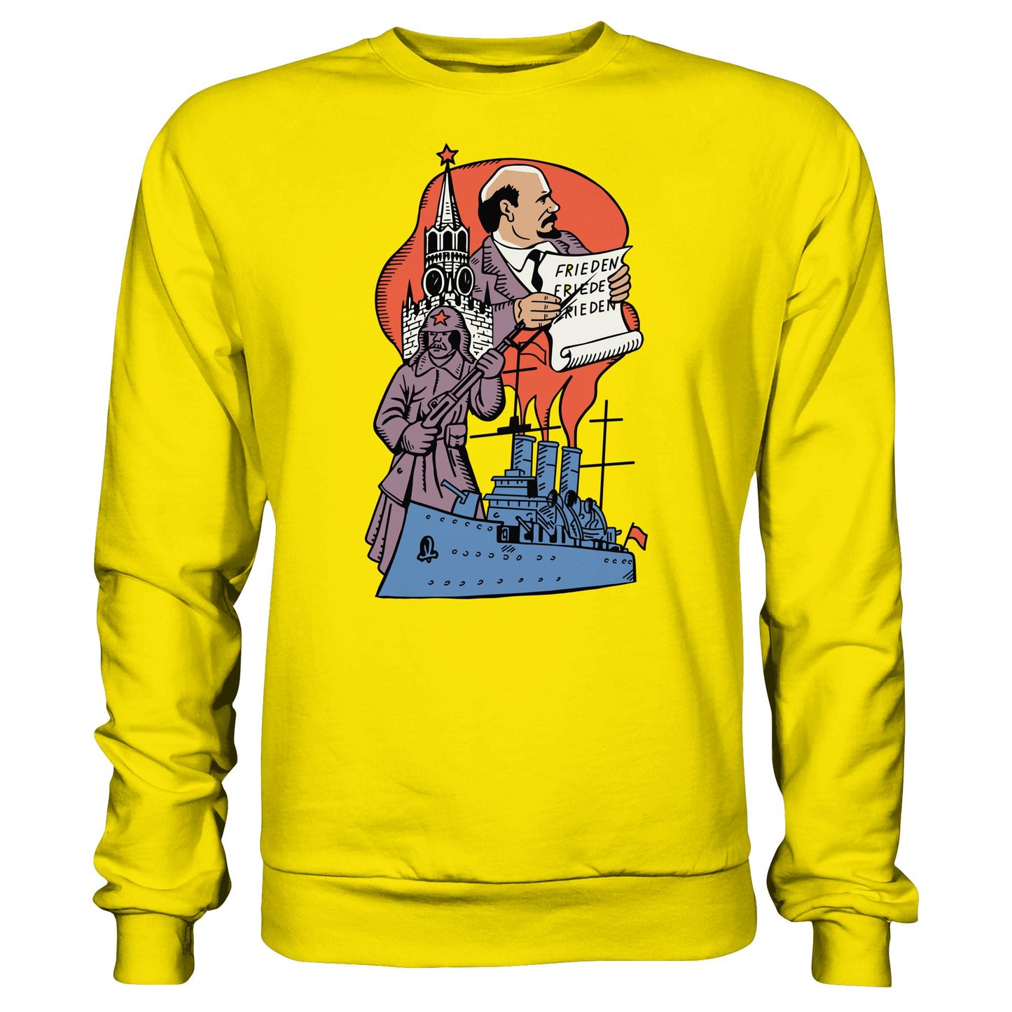 DDR Ostalgie Pullover Unisex • JAHRESTAG OKTOBERREVOLUTION 1917 (ORIGINAL POSTSTEMPEL)