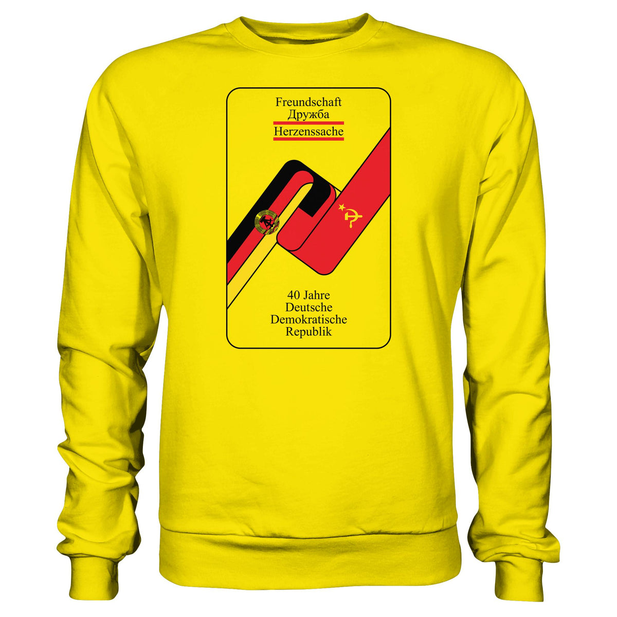 40 JAHRE DEUTSCH-SOWJETISCHE FREUNDSCHAFT | DDR Ostalgie Pullover Unisex