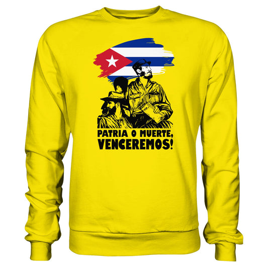 DDR Ostalgie Pullover Unisex • KUBA - PATRIA O MUERTE, VENCEREMOS! (ORIGINAL PLAKAT)