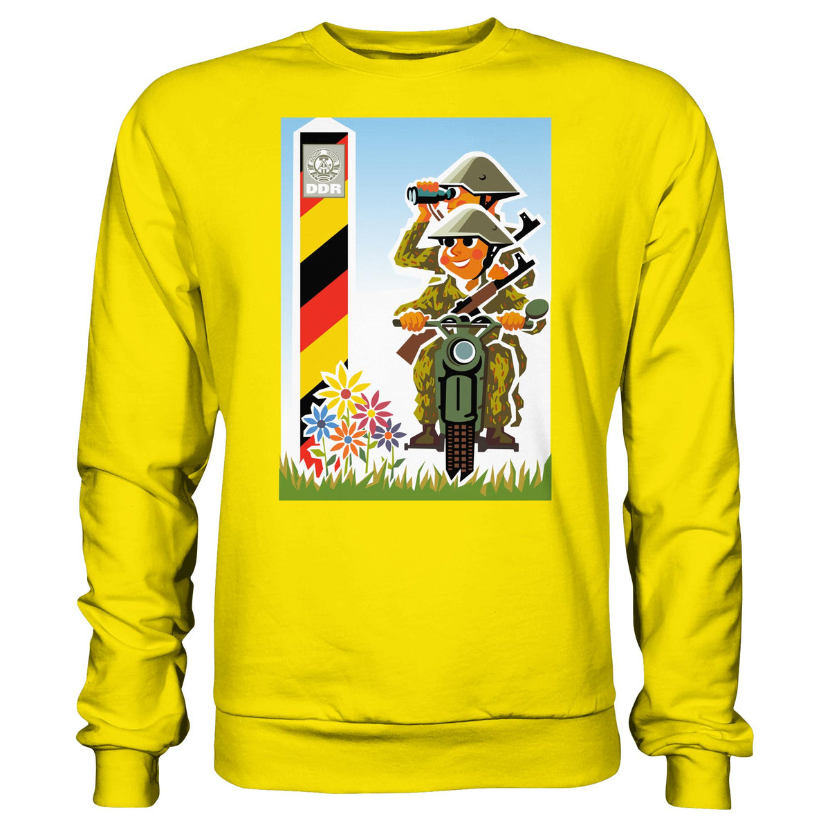 DDR Ostalgie Pullover Unisex • NVA-GRENZTRUPPEN (ORIGINAL-PLAKAT)