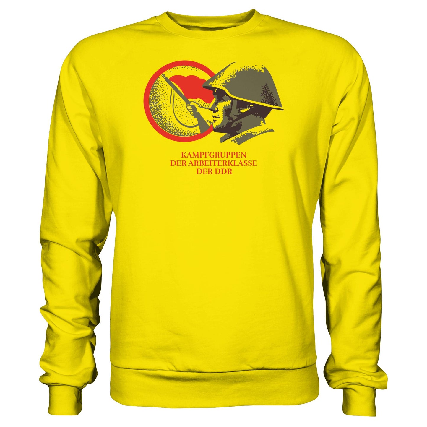 DDR Ostalgie Pullover Unisex • KAMPFGRUPPEN DER ARBEITERKLASSE (ORIGINAL BRIEFMARKE)