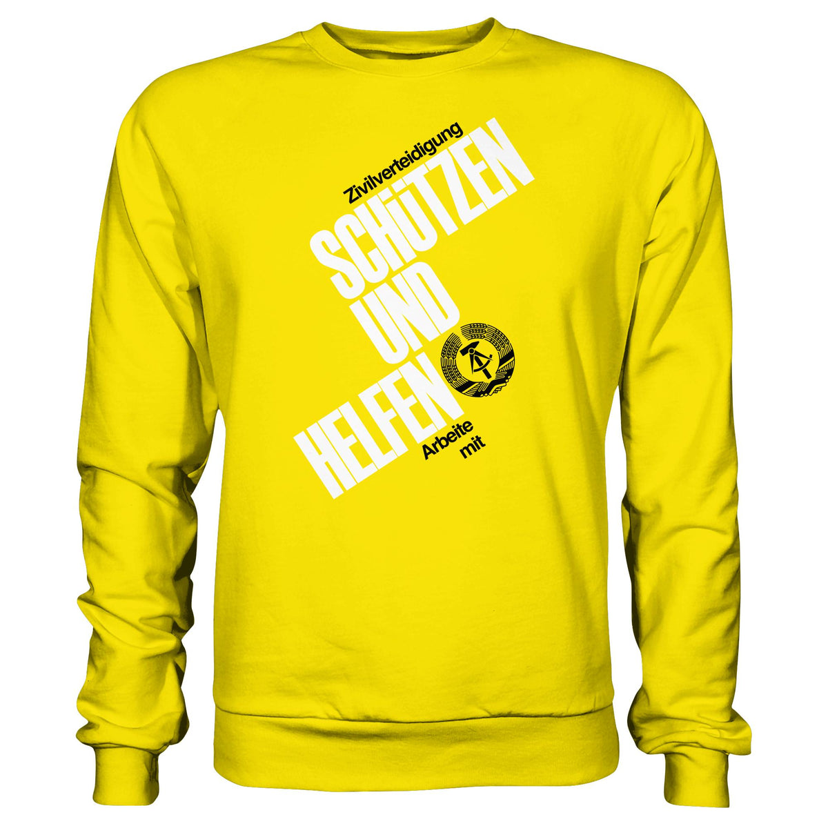 DDR-ZIVILVERTEIDIGUNG (ORIGINAL-PLAKAT) | DDR Ostalgie Pullover Unisex