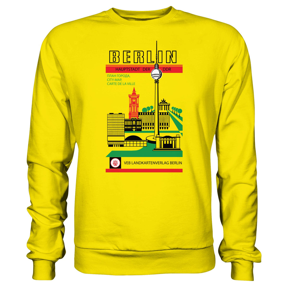 DDR Ostalgie Pullover Unisex • BERLIN, HAUPTSTADT DER DDR (ORIGINAL TITEL STADTFÜHRER)